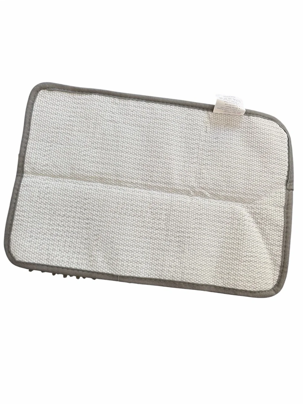 Plush Chenille Bath Mat or Dog Rug in Light Gray